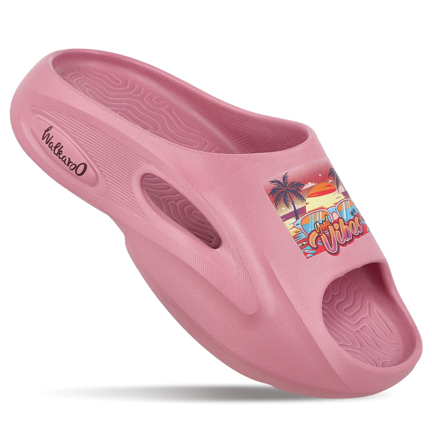 Women's Flip Flop Sliders  - WC8930 Dull Pink