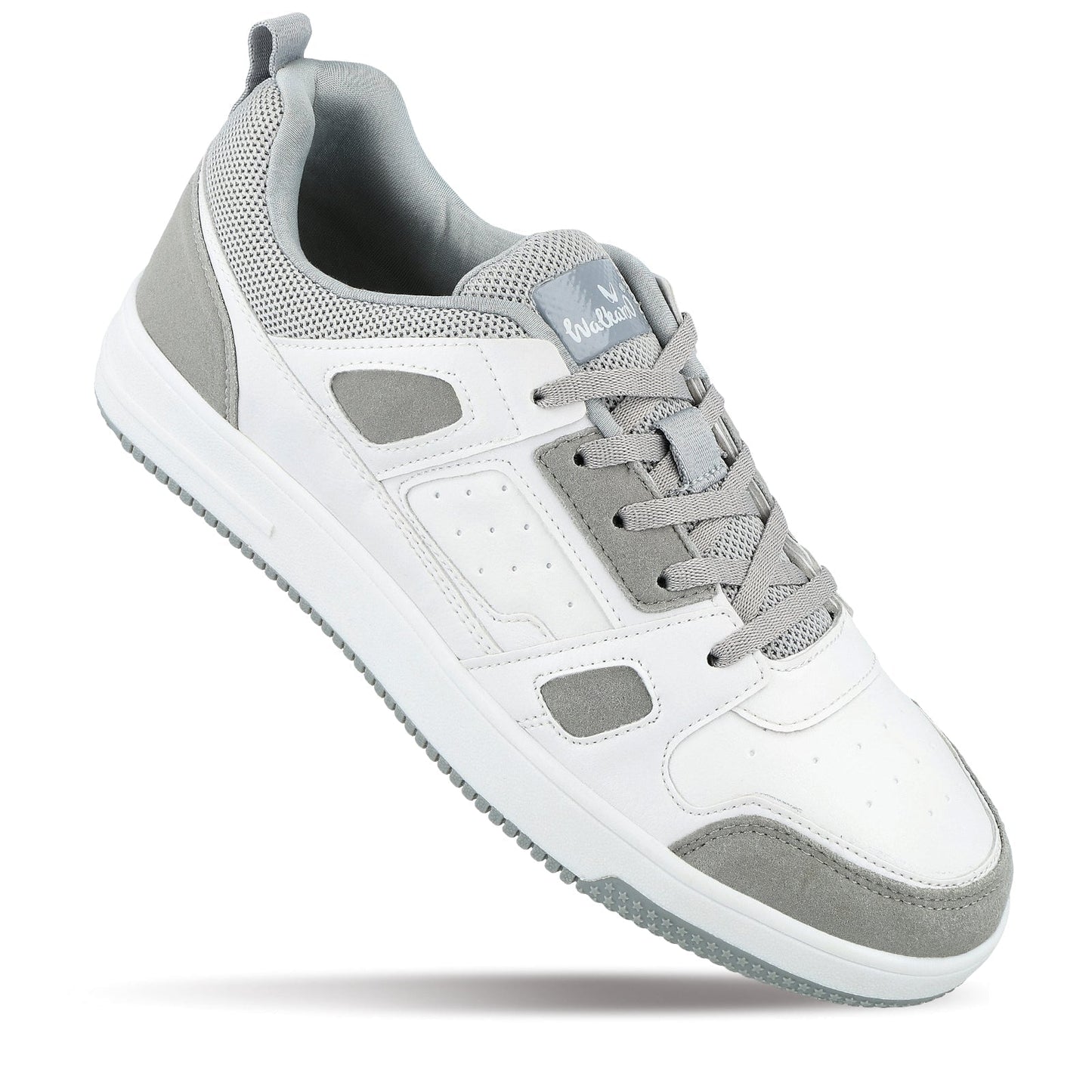 Walkaroo Mens Casual Shoes - WY3344 White Grey - Walkaroo Footwear