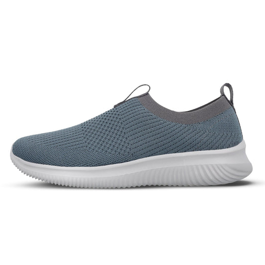 Men`s Slip-on Walking Shoes - WS9551 Cyan Grey
