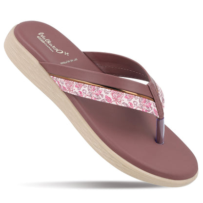 Women's Daily Wear V-Strap Sandals - WLP70414 Crushed Berry