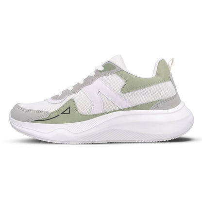 Men's Lace-up Sports Shoes - WS3122 White Green