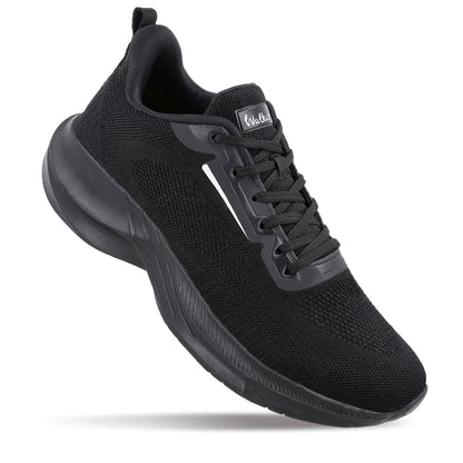 Walkaroo Men Sports Shoe - WS9557 Black Black - Walkaroo Footwear