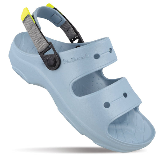 Walkaroo Mens Clogs  - WC8712 Aqua Blue