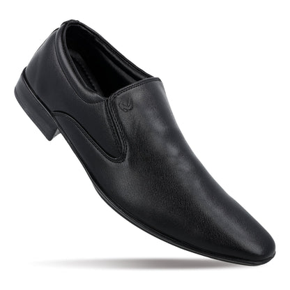 Men's Leather formals loafer Shoes - WF6302 Black