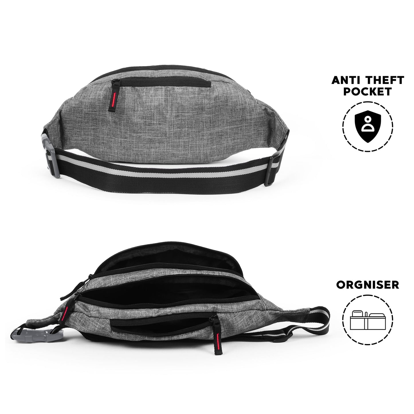 Bronko Waist Bag - Grey