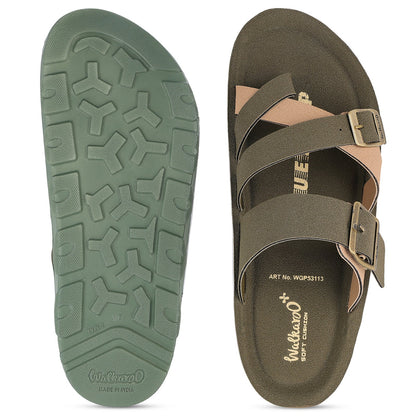 Men's Daily Wear Comfort Sandals - WGP53113 Olive