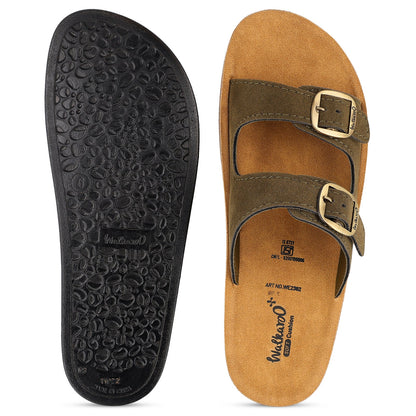 Women's Daily Wear Sandals - WE2362 Green Beige