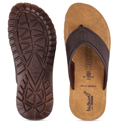 Men's Daily Wear V-Strap Sandals - WGP50010 Brown