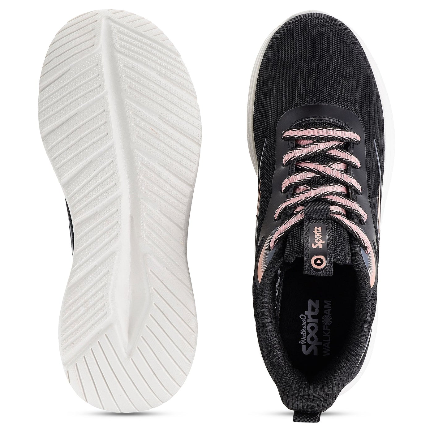 Women's Lace-up Sports Shoe - SLE22998 Black