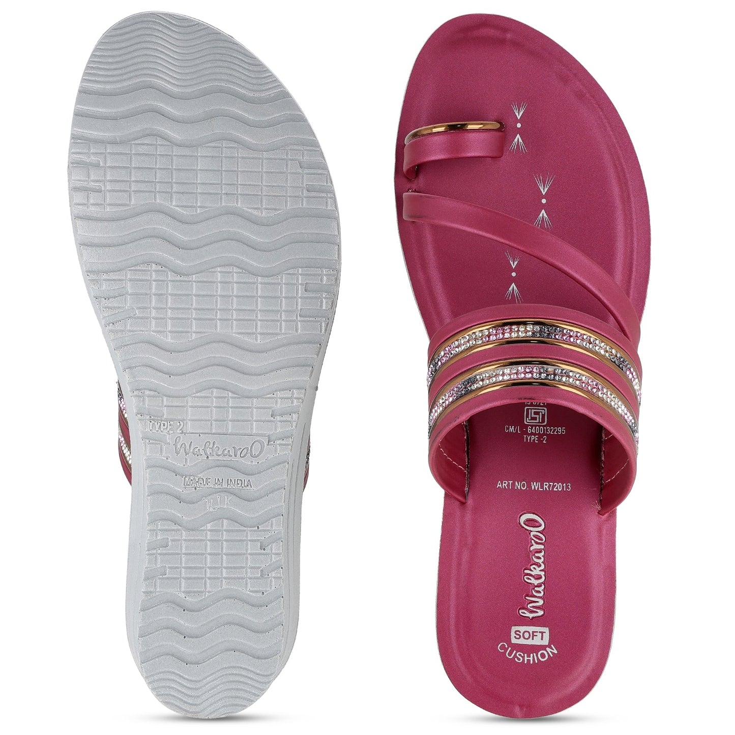 Women's Daily Wear Sandal - WLR72013 Maroon