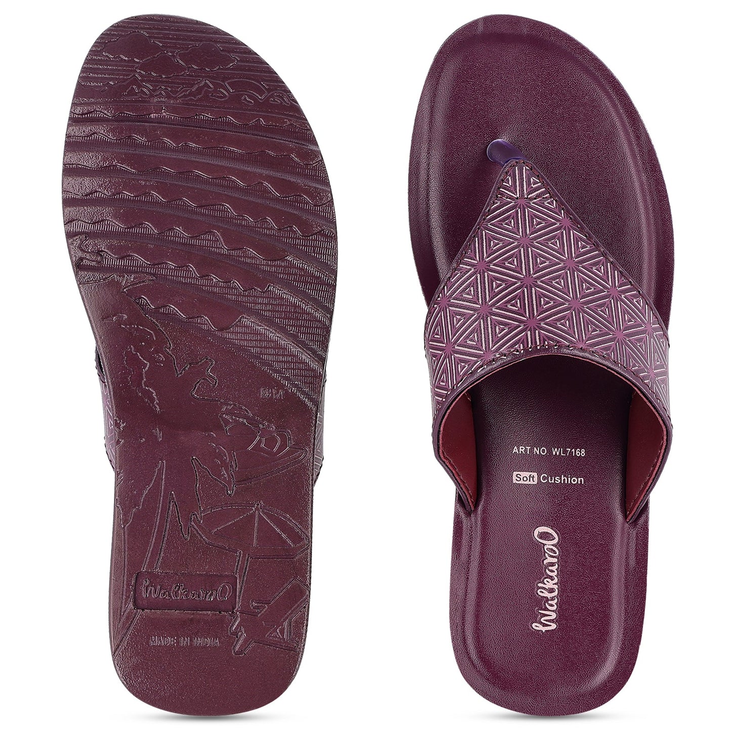 Women's Daily Wear Sandals  - WL7168 Dark Grape