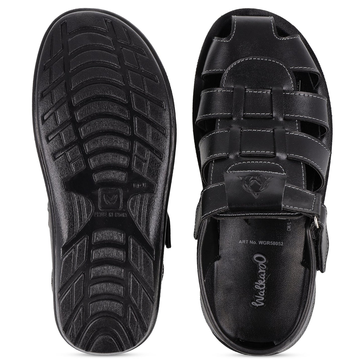 Men's Fisherman Sandals - WGR58052 Black