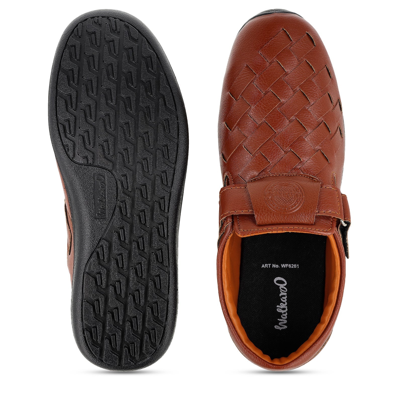 Walkaroo Roman Sandals Mens - WF6261 Brown - Walkaroo Footwear