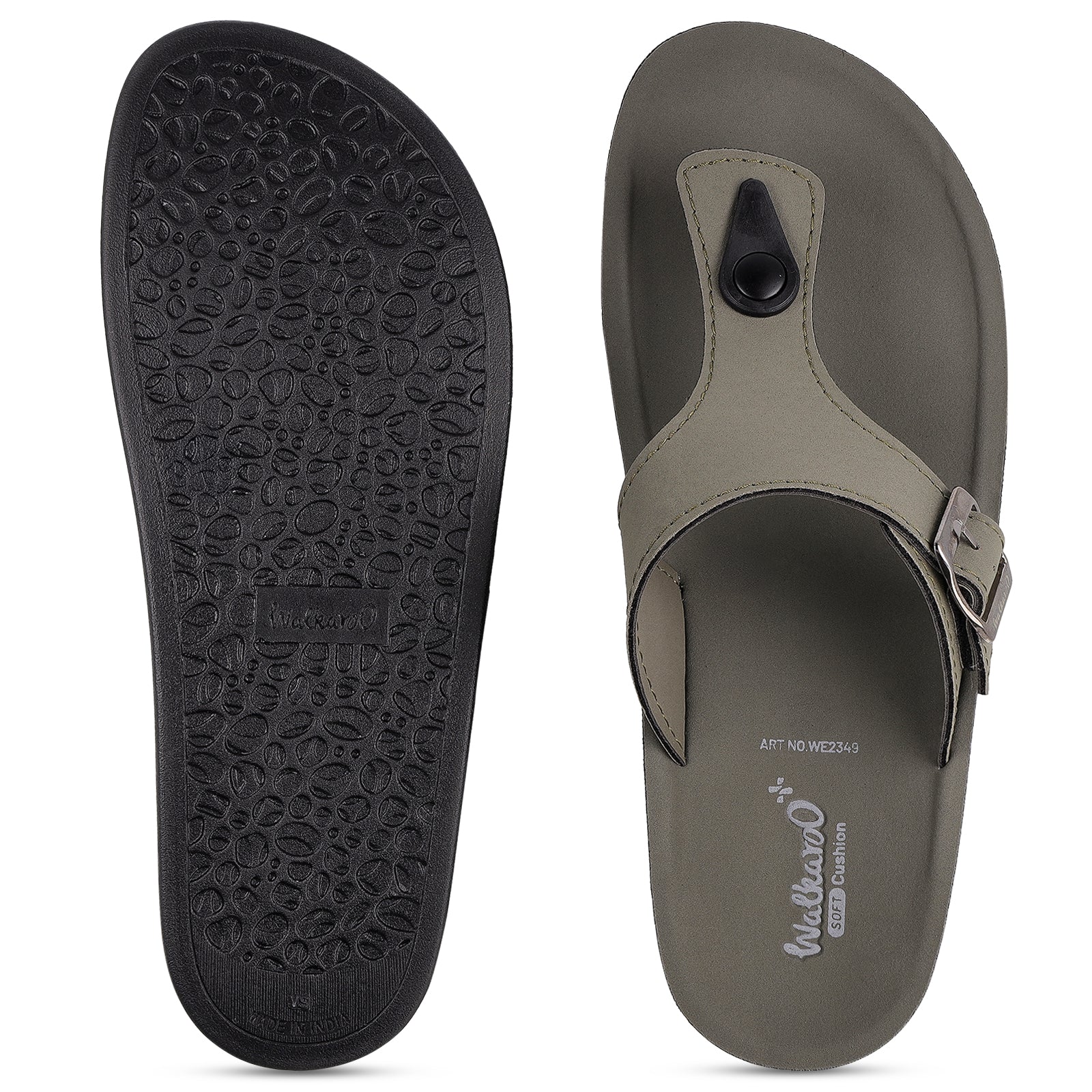 Walkaroo+ Women's Sandals - WE2349 Olive - Walkaroo Footwear