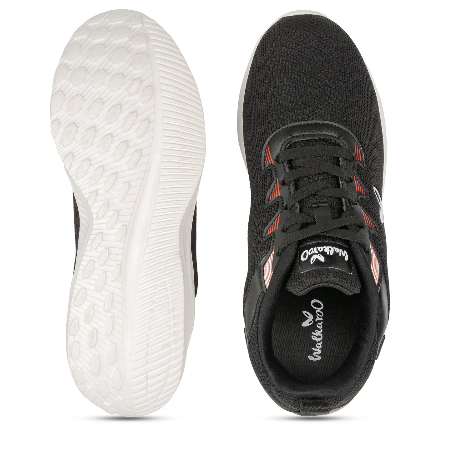 Walkaroo Running Shoes for Men - XS9760 Black - Walkaroo Footwear