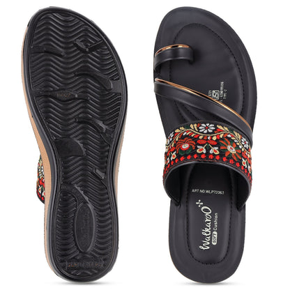 Women's Wedge Heel Sandals  - WLP72063 Black