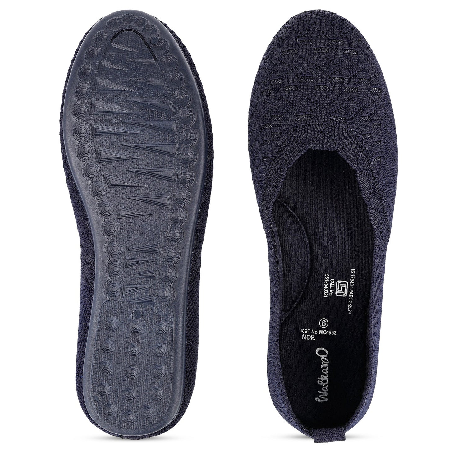Women's Belly shoe -WC4992 Navy Blue