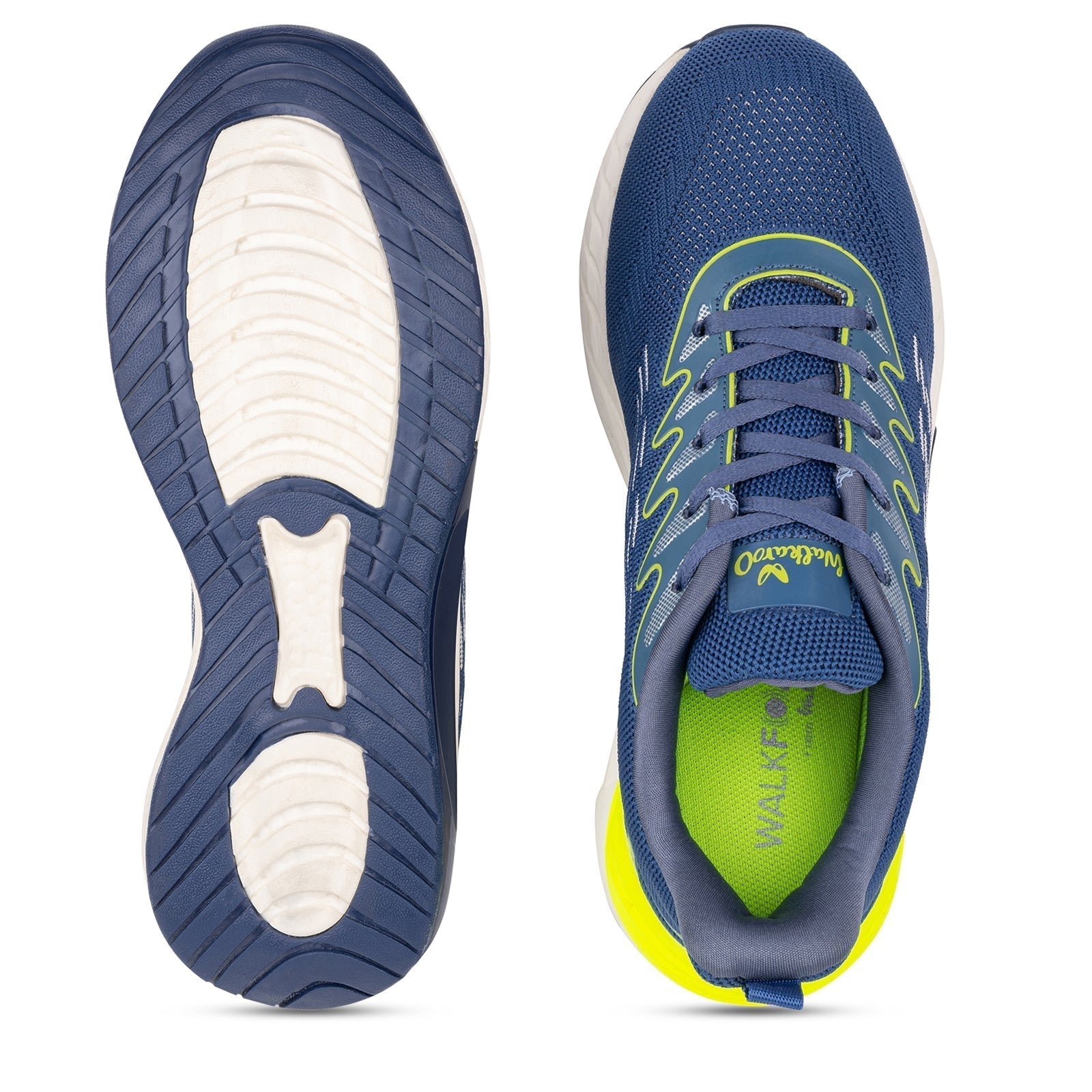 Walkaroo Running Shoes for Men - WS9080 Blue - Walkaroo Footwear