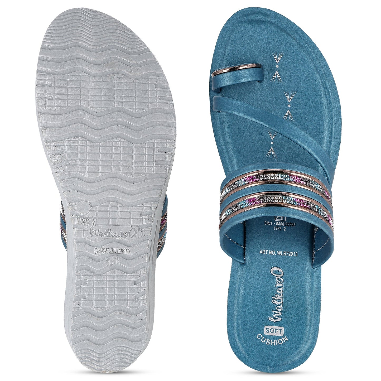 Women's Daily Wear Sandal - WLR72013 Peacock Blue