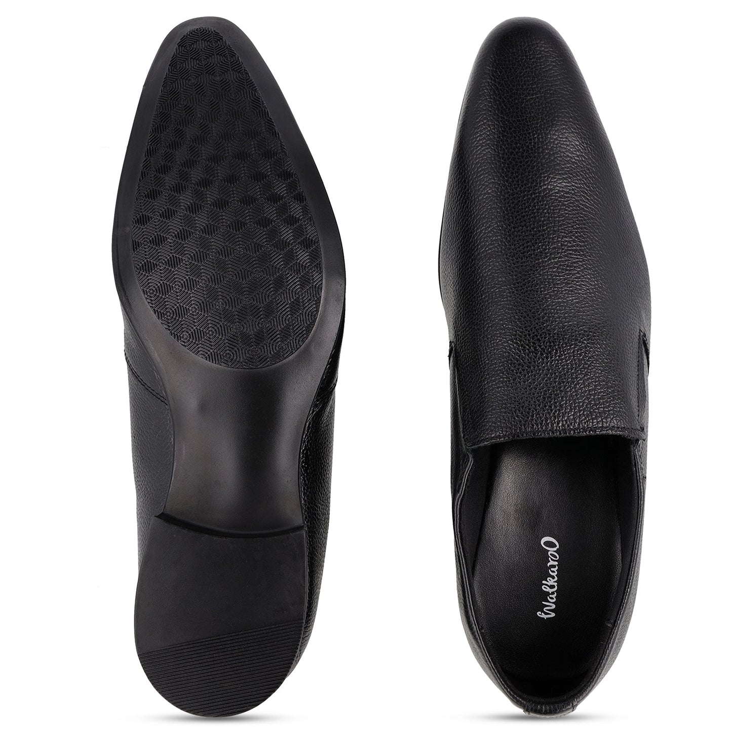 Men's Leather formals Shoes - WF6053 Black