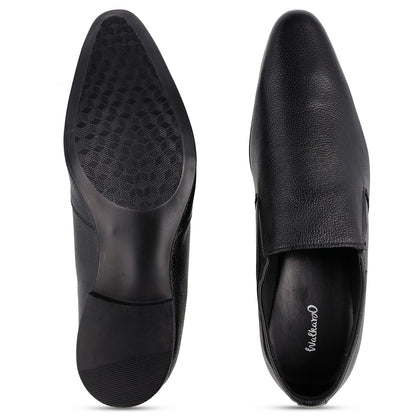 Men's Leather formals Shoes - WF6053 Black