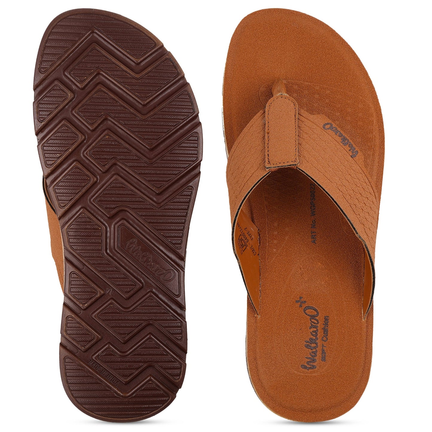 Men's Daily Wear V-Strap Sandals - WGP50022 Tan