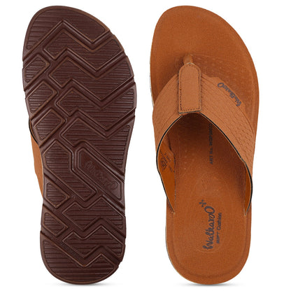 Men's Daily Wear V-Strap Sandals - WGP50022 Tan