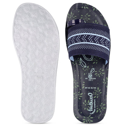 Women's Slide Sandals - WL7395 Blue
