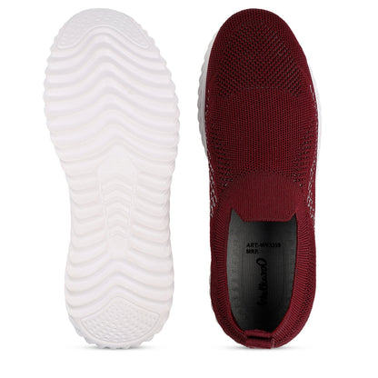 Women's Slip-on Casual Shoes - WY3355 Maroon