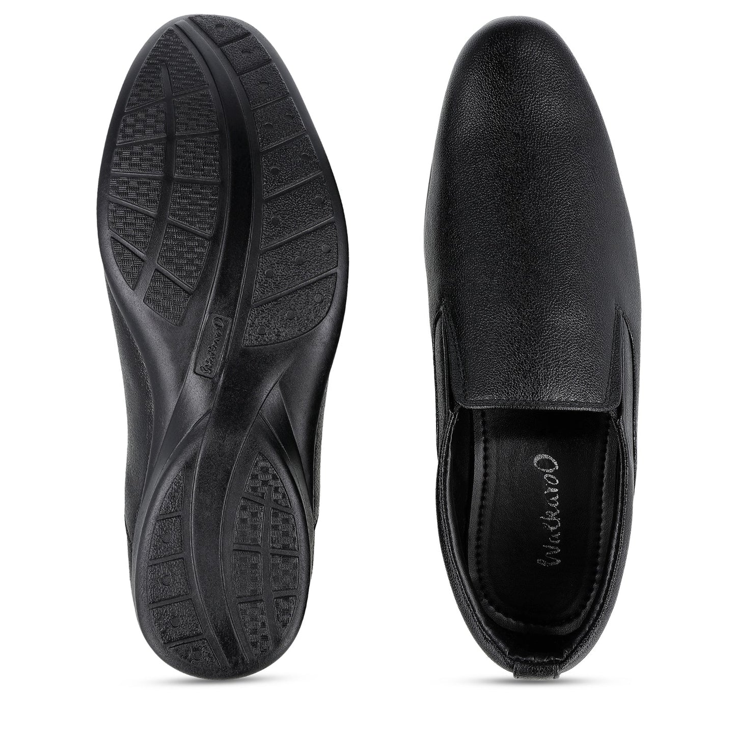 Toes&Togitoes Men Loafer Formal Shoes - 17102 Black - Walkaroo Footwear