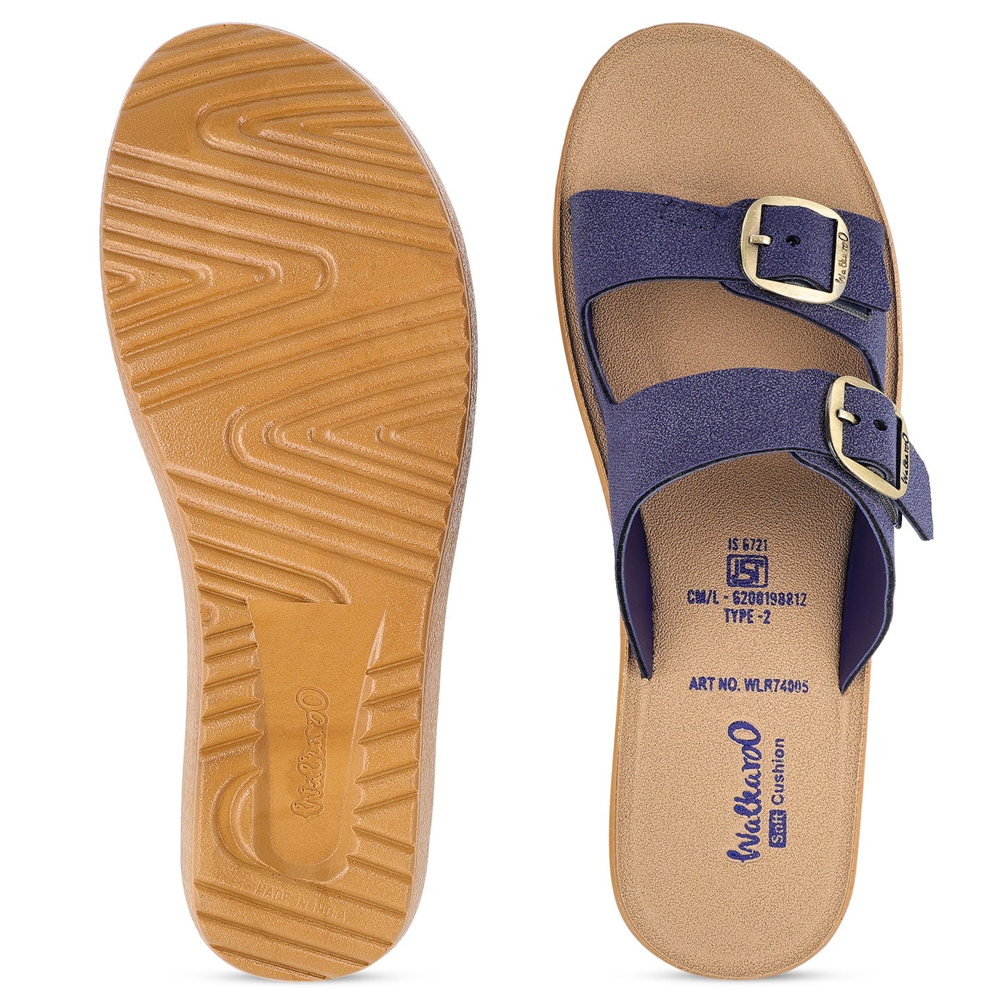 Women's Daily Wear Sandals  - WLR74005 Navy Blue