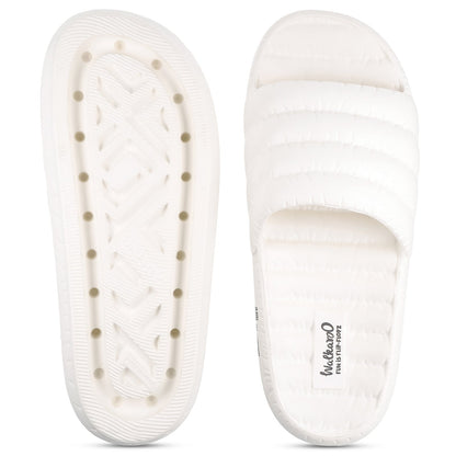 Men's Flip Flop Sliders  - WC8770 White
