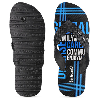 Men's Hawai Slippers - HG166 Blue Black