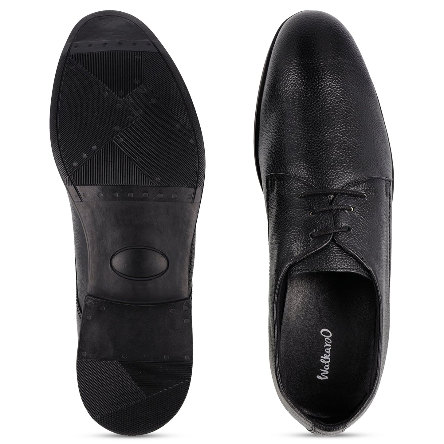 Men's Leather formals Shoes - WF6051 Black