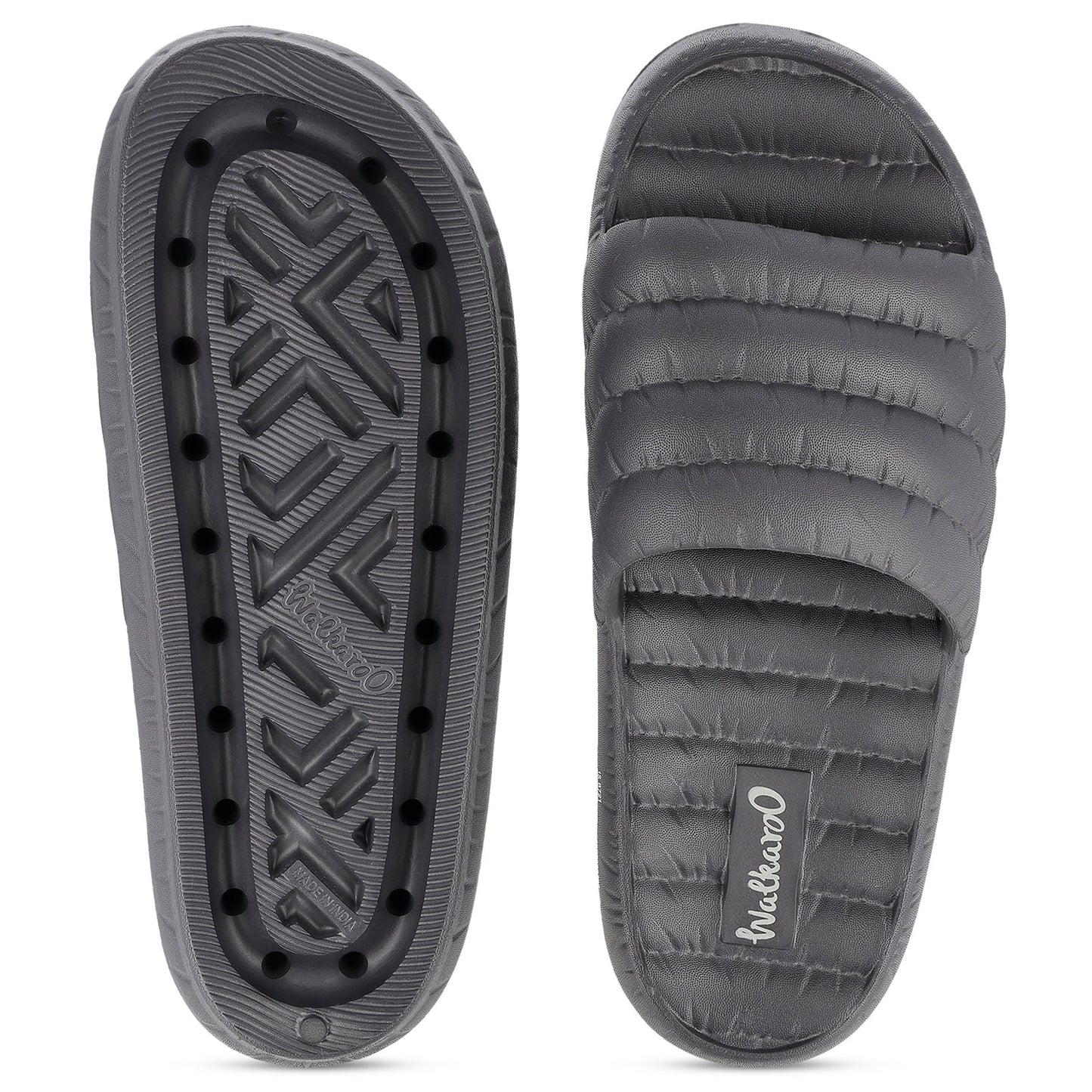 Men's Flip Flop Sliders  - WC8770 Dark Grey