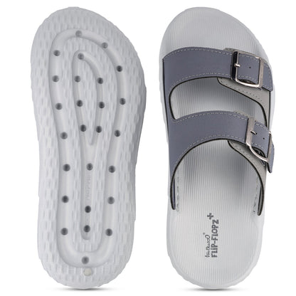 Men's Daily Wear Sandals - FGP45004 Light Grey Navy Blue