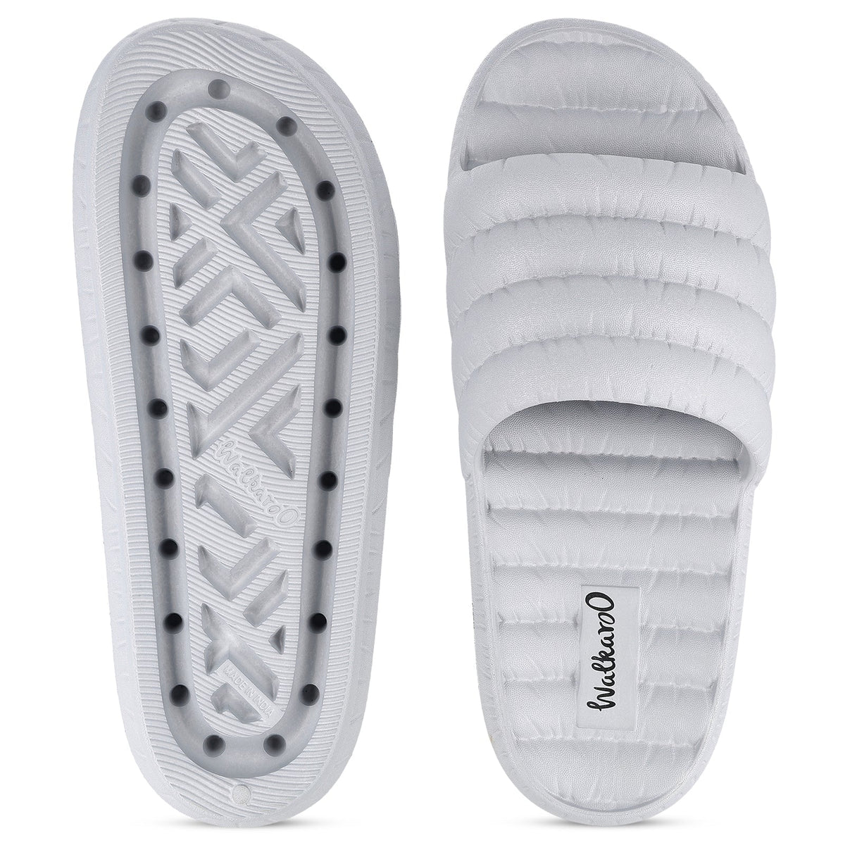 Men's Flip Flop Sliders  - WC8770 Light Grey