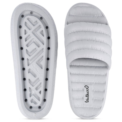 Men's Flip Flop Sliders  - WC8770 Light Grey