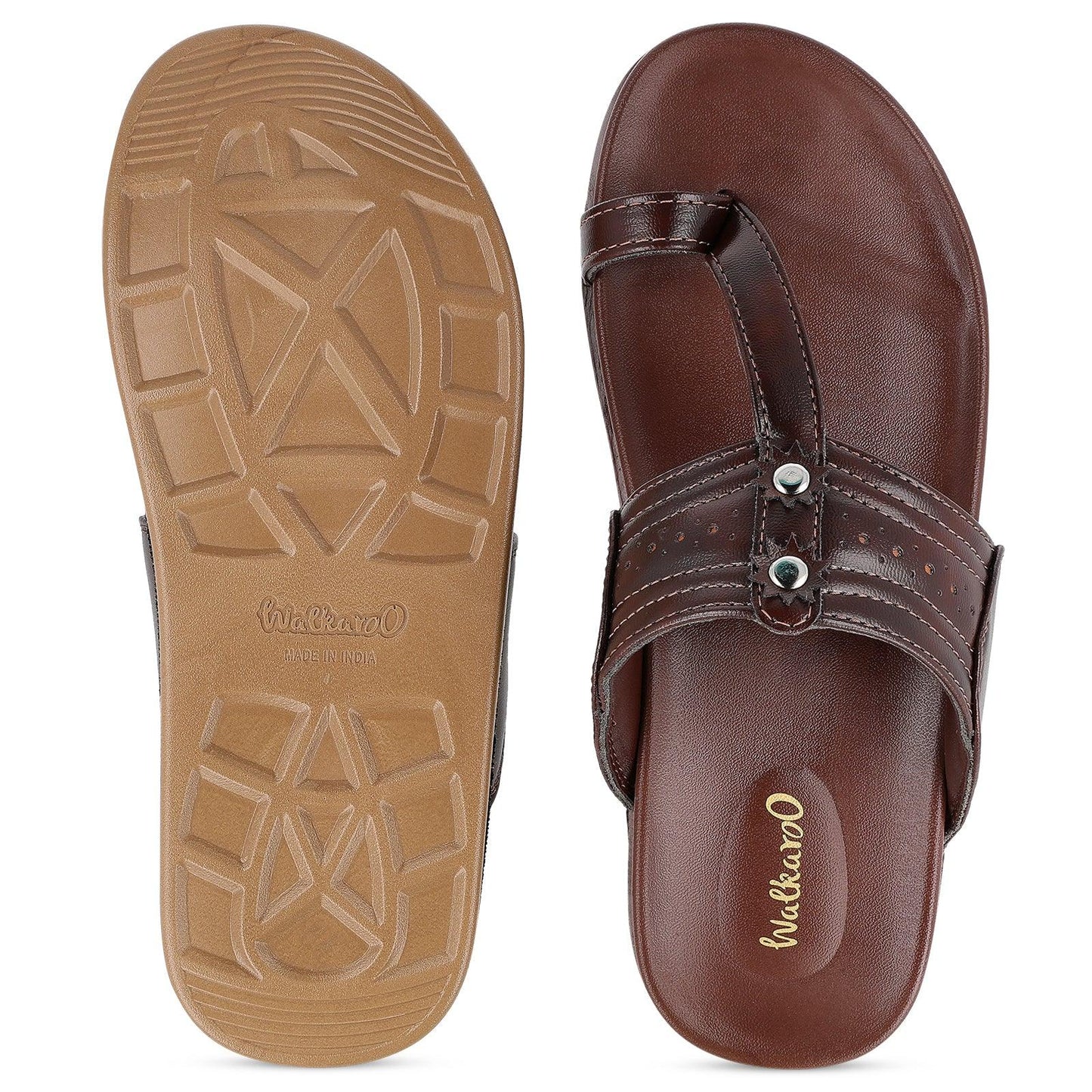 Men's  Traditional Chappal - WE1351 Brown