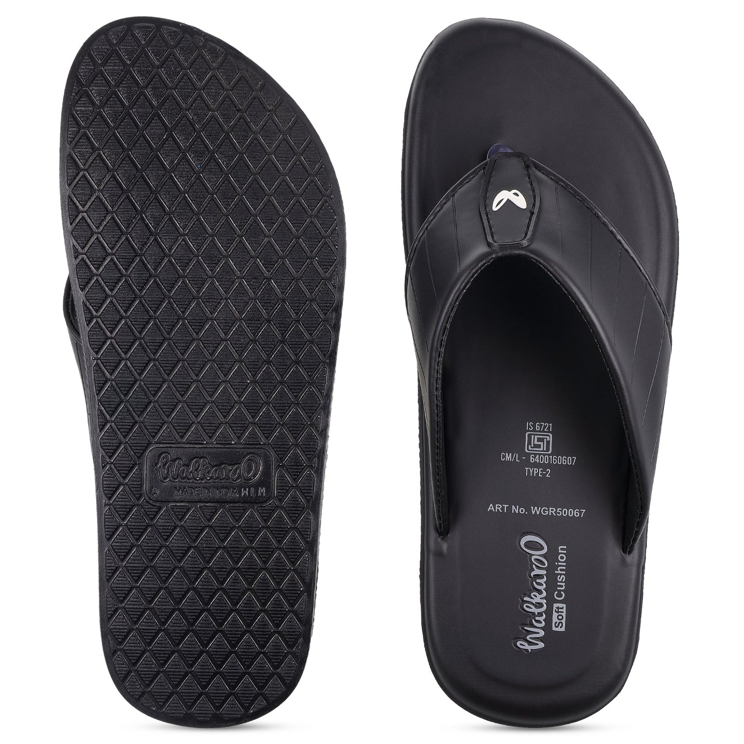 Men's Daily Wear Sandals - WGR50067 Black