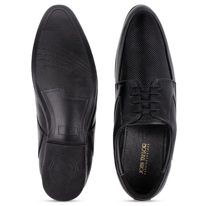 JOHN TAYLOR Men's Derby Leather Formal Shoes - JT97527 Black