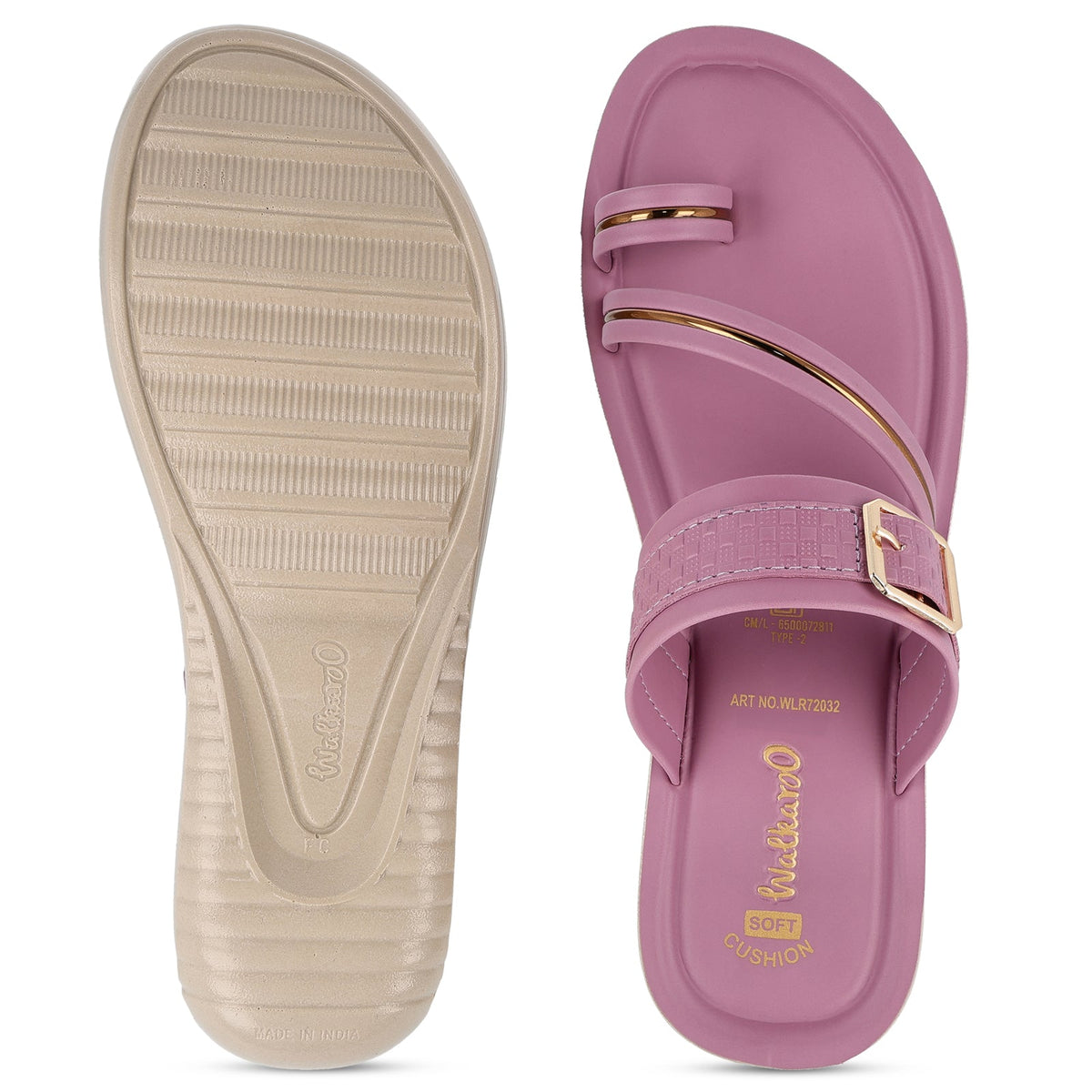 Women's Wedge Heel Sandals  - WLR72032 Mauve