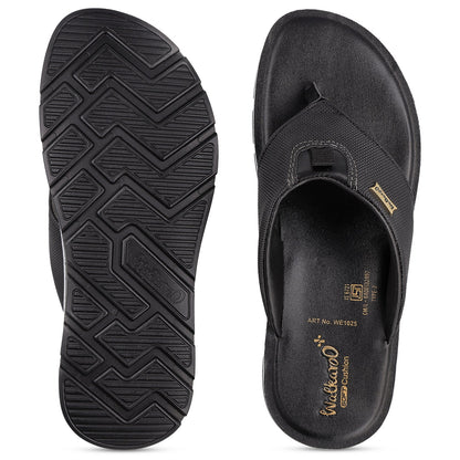 Men's Daily Wear V-Strap Sandals - WE1025 Black