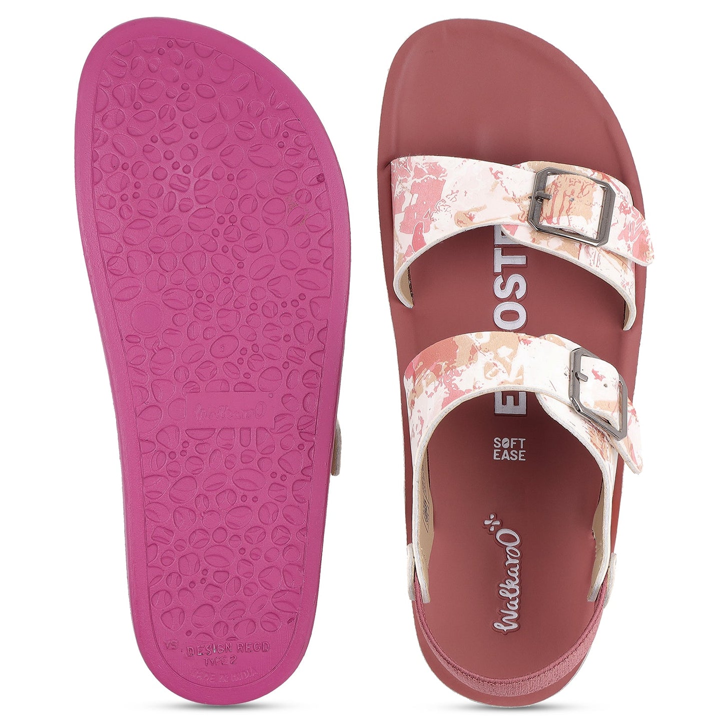 Women's Daily Wear Sandals - WLP77039 Dusty Rose