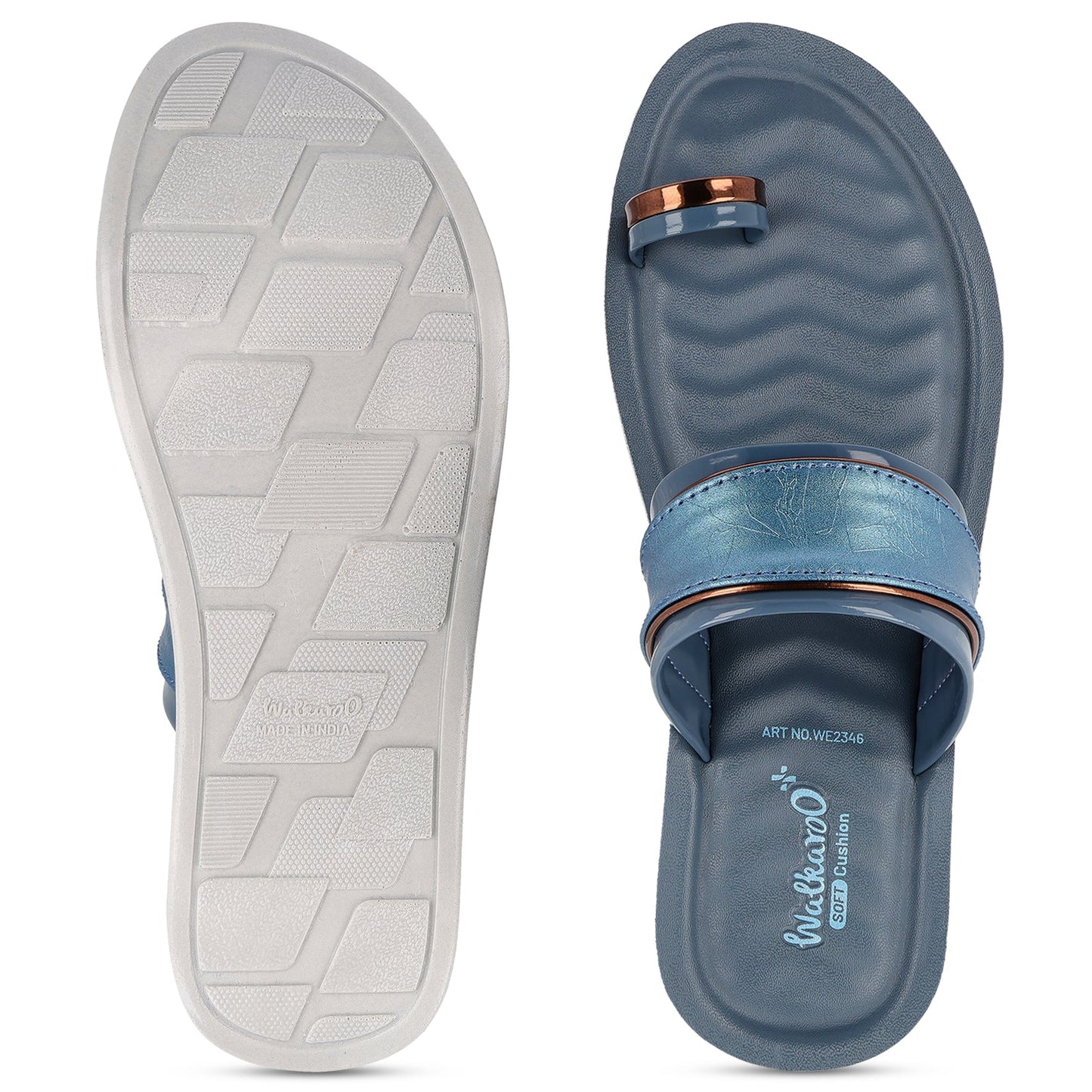 Women's Daily Wear Sandals - WE2346 Teal Blue