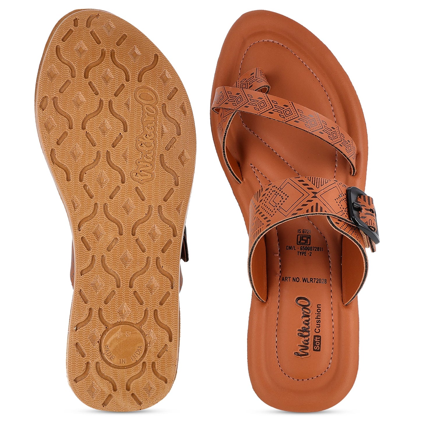 Women's Daily Wear Sandals  - WLR72028 Brown