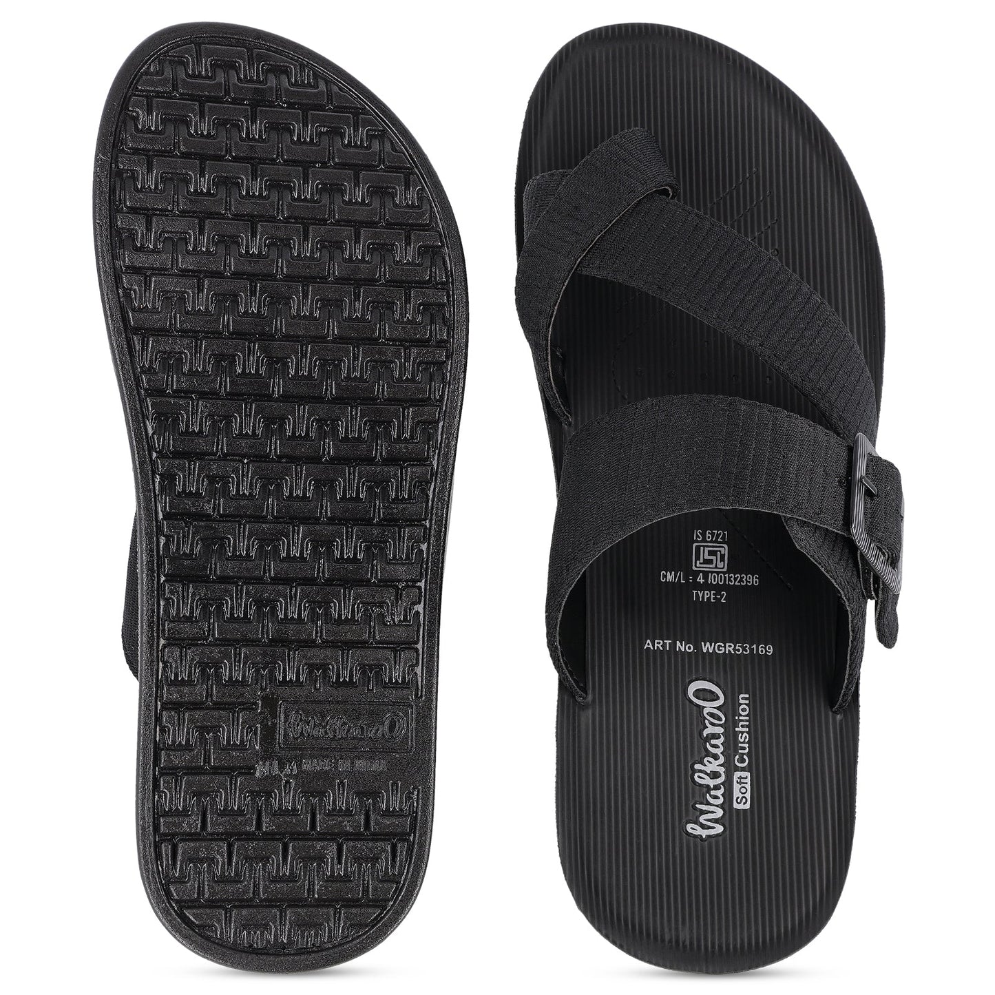 Men's Daily Wear Sandals - WGR53169 Black