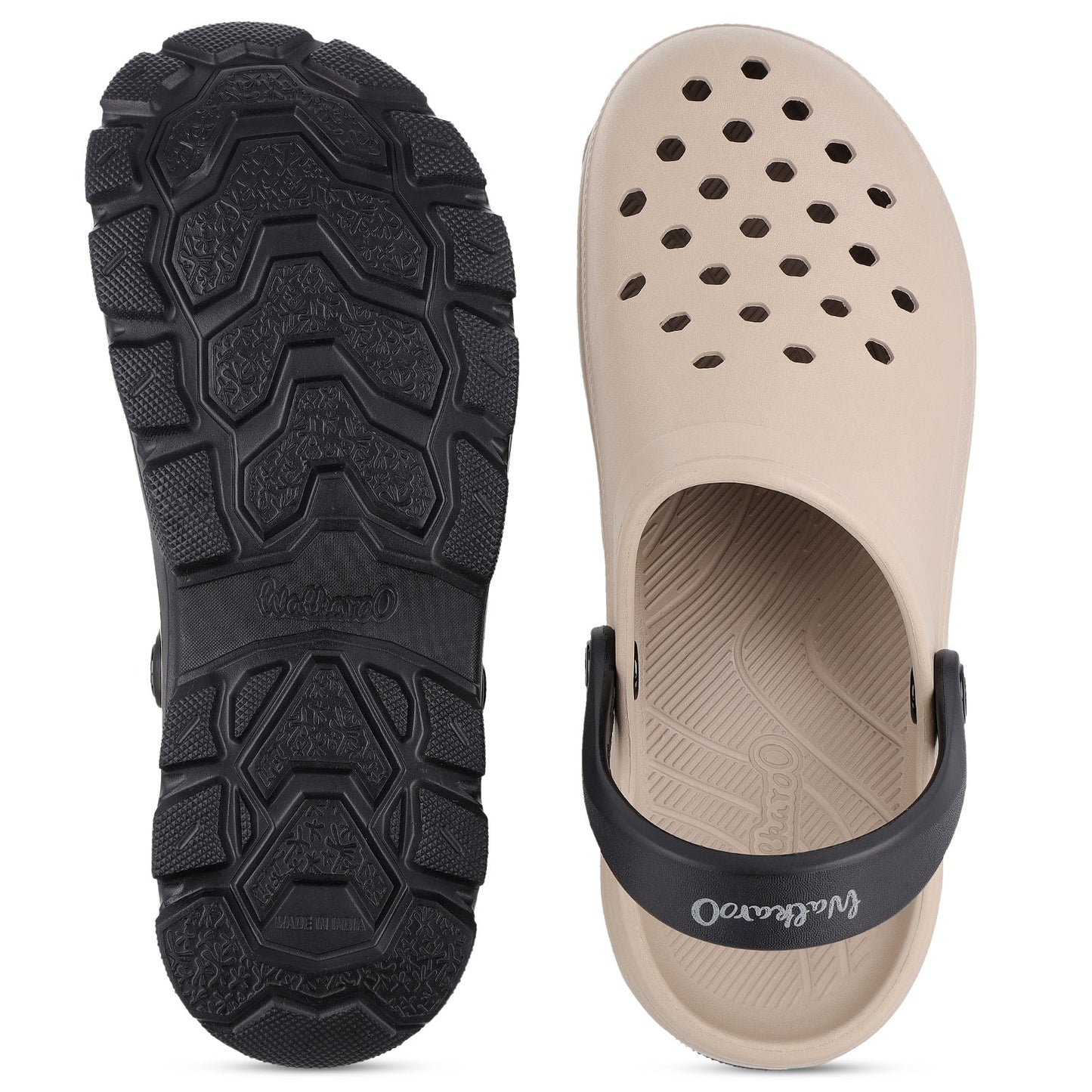 Men's Clogs  - WC8844 Greige Black