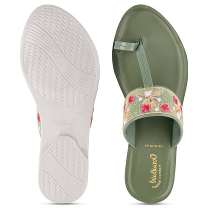 Walkaroo Womens Sandals - WL7476 Mint - Walkaroo Footwear