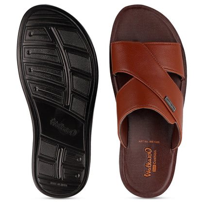 Walkaroo Men Sandals - WE1325 B Brown - Walkaroo Footwear